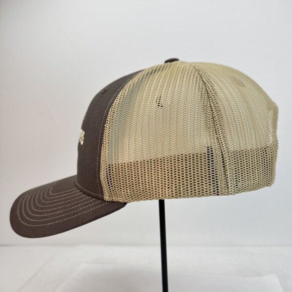 Peg Leg Brewing Company Brown Tan Mesh Trucker Cap Snapback Adjustable Hat - Picture 2 of 10